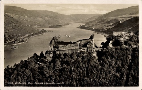Bacharach rhein burg - ak, am